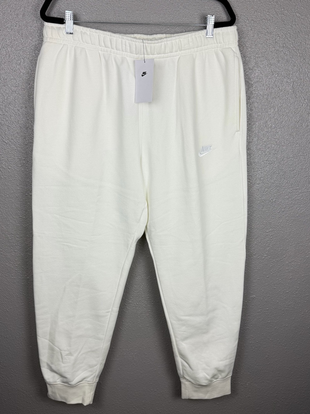 Nike NSW Club Fleece Jogger Pants BV2671-133 Sail White XXL NWT